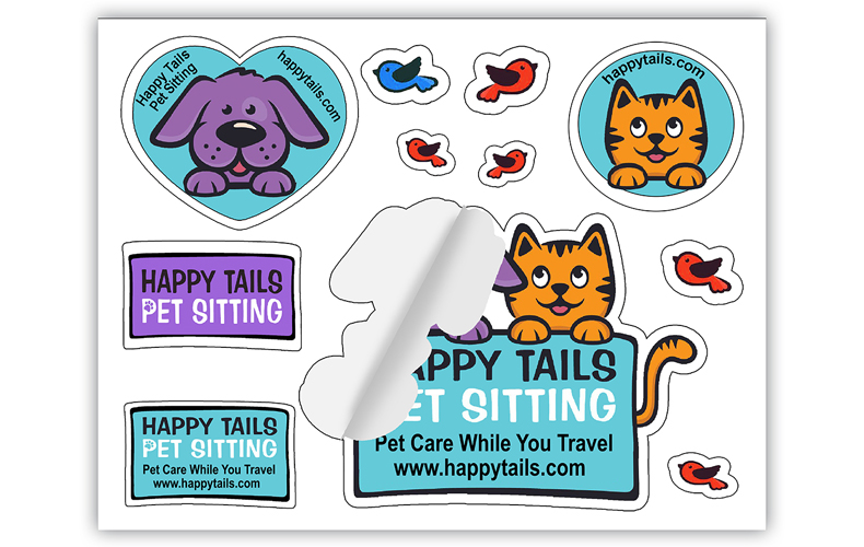 Full Color Custom Shape Removable Vinyl Sticker Sheets Full Color Custom Shape Removable Vinyl Sticker Sheets